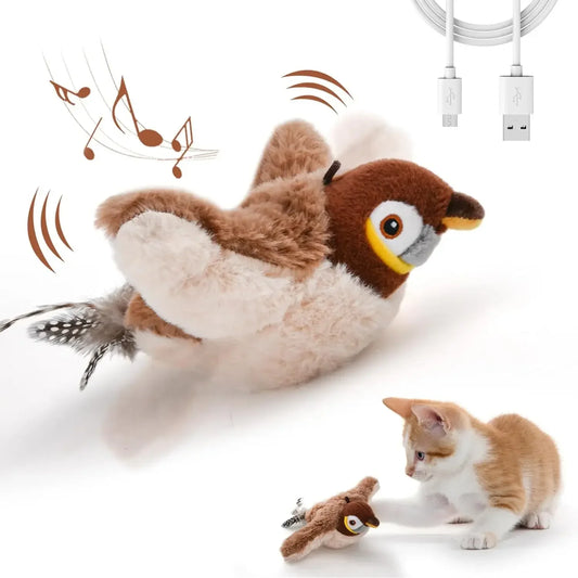 Interactive Flying Bird Toy For Cats
